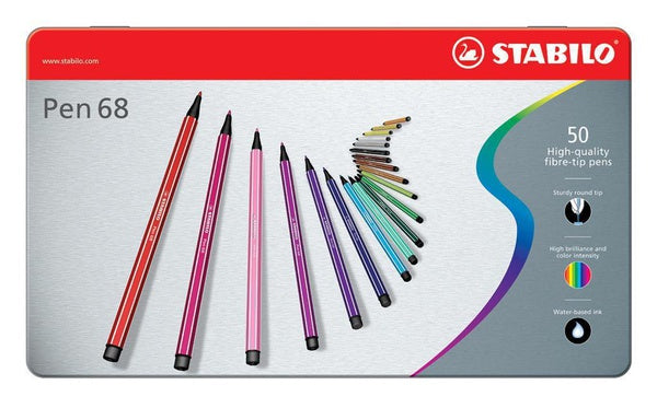 Pennarelli Stabilo Pen 68 - 50 pezzi Hot on Sale