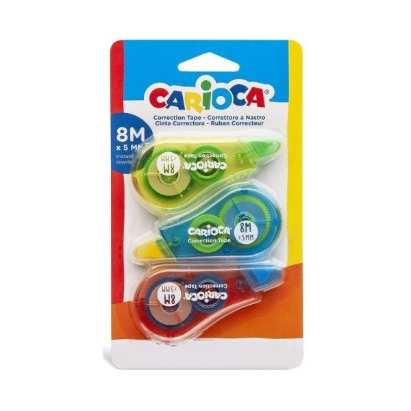 Correttore a nastro Carioca 3pz Online now