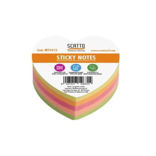 Sticky notes cuore neon 250 Sale