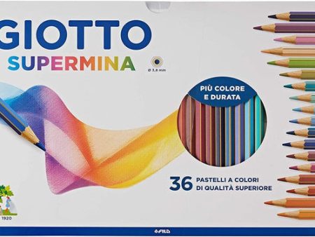 Pastelli 36pz supermina giotto Cheap