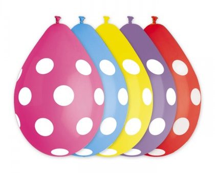 Palloncini 30 cm fantasia pois 10 pz Online Hot Sale