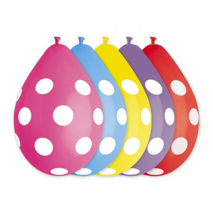 Palloncini 30 cm fantasia pois 10 pz Online Hot Sale