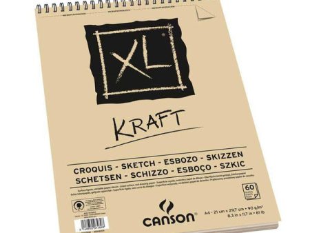 Album xl kraft 60 fg. spirale lato corto a4 90g For Sale