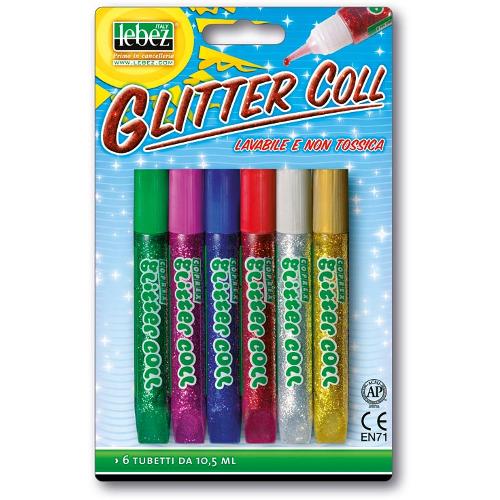 Colla glitter 10 ml 6 colori forti on Sale