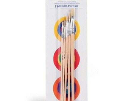 Pennelli punta piatta mis.0 2 Supply