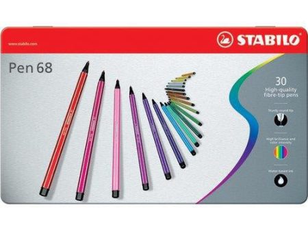 Pennarelli Stabilo Pen 68 - 30 pezzi Hot on Sale