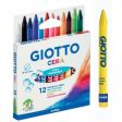 Pastelli cera 12pz giotto Hot on Sale