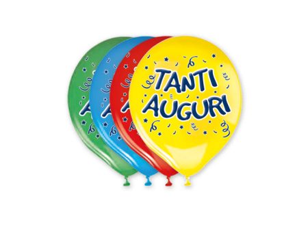 Palloncini 30 cm tanti auguri 20 pz Online Sale