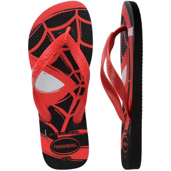 Chinelo Havaianas Top Marvel Logomania Homem Aranha Vermelho Supply