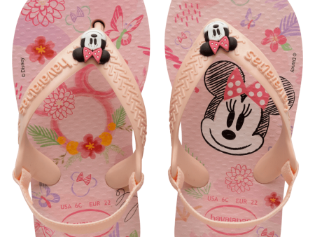 Chinelo Havaianas Baby Disney Classicos Minnie Rosa Ballet Online now