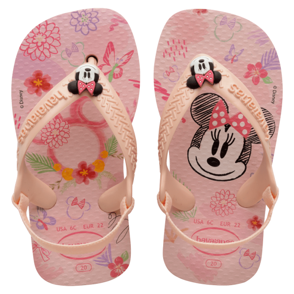 Chinelo Havaianas Baby Disney Classicos Minnie Rosa Ballet Online now