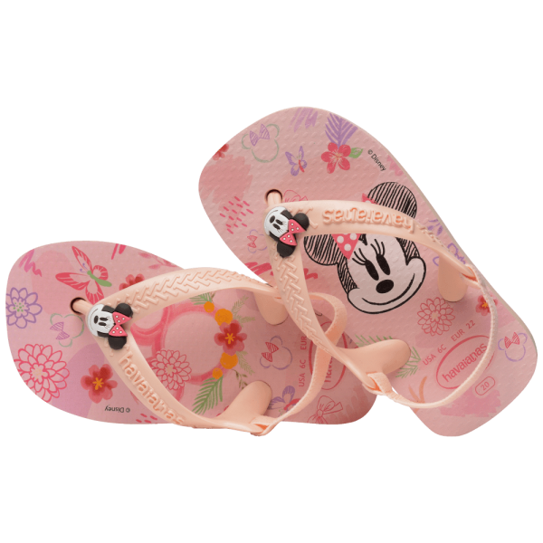 Chinelo Havaianas Baby Disney Classicos Minnie Rosa Ballet Online now