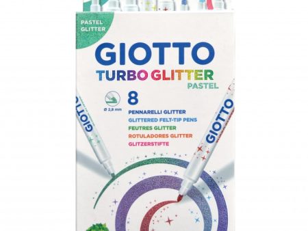 Giotto Turboglitter Pastel 8pz Fashion