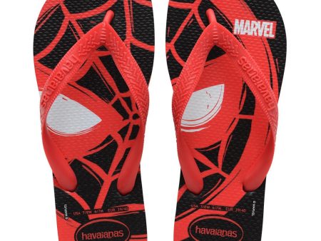 Chinelo Havaianas Top Marvel Logomania Homem Aranha Vermelho Supply