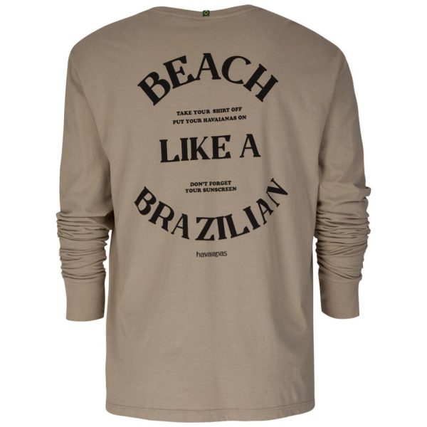 Camiseta Havaianas Manga Longa Beach Like a Brazilian For Cheap