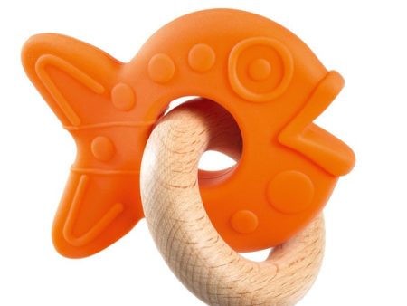 Anello in legno e silicone baby fishy Hot on Sale