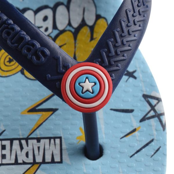 Chinelo Havaianas Baby Marvel Capitão América Azul Sale