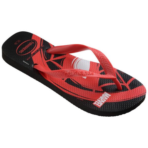 Chinelo Havaianas Top Marvel Logomania Homem Aranha Vermelho Supply