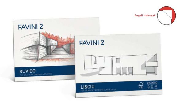 Album da disegno Favini 24x33 ruvido 110gr 20 fogli For Discount